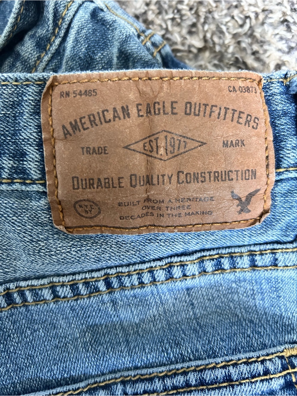 American Eagle Men’s Core Flex Relaxed Straight Leg Jeans 29x30 - Picture 6 of 6